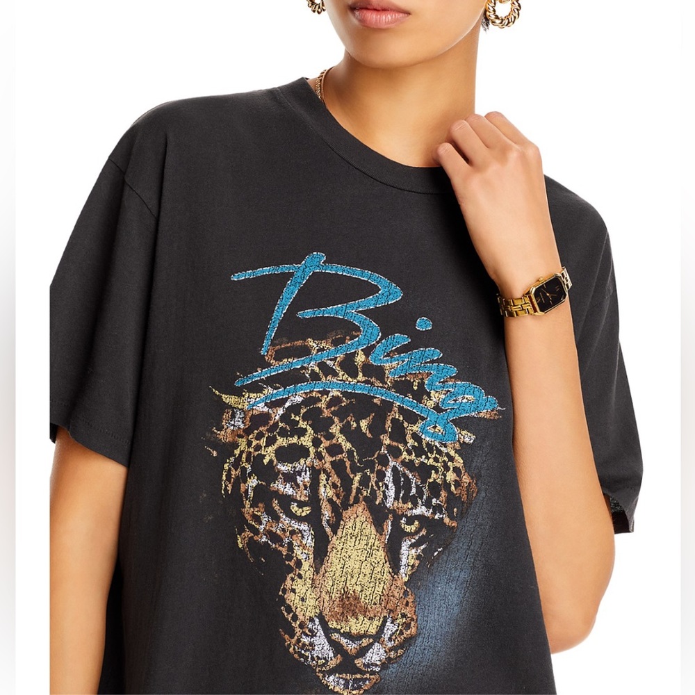 Anine Bing - Walker Leopard Graphic Tee - XS - NWT